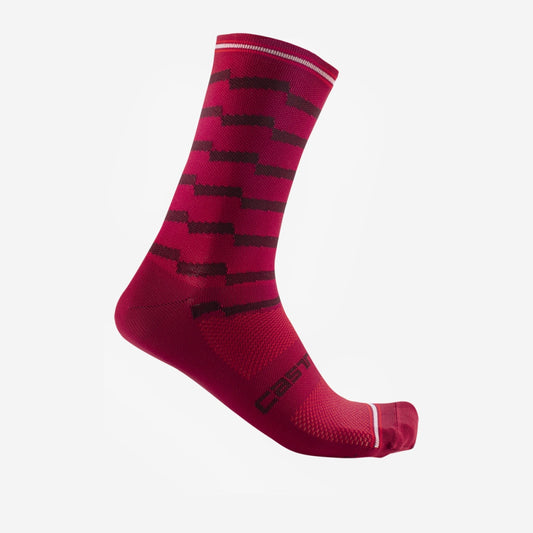 CASTELLI Unlimited 18 Sock - Dark Red / Bordeaux