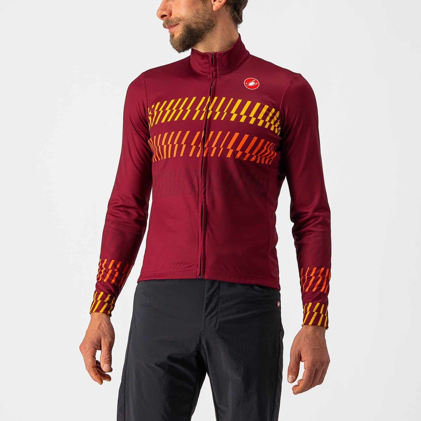 CASTELLI Unlimited Thermal Men's Jersey - Bordeaux