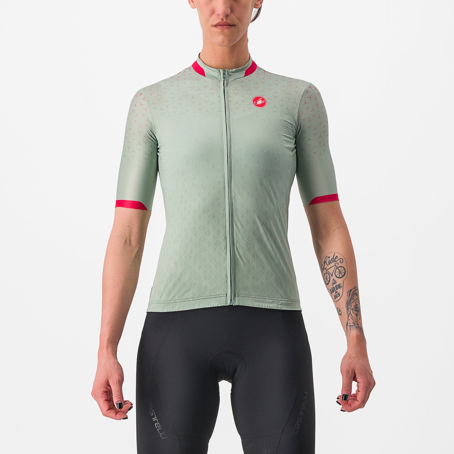 CASTELLI Pezzi Women's Jersey - Defender Green