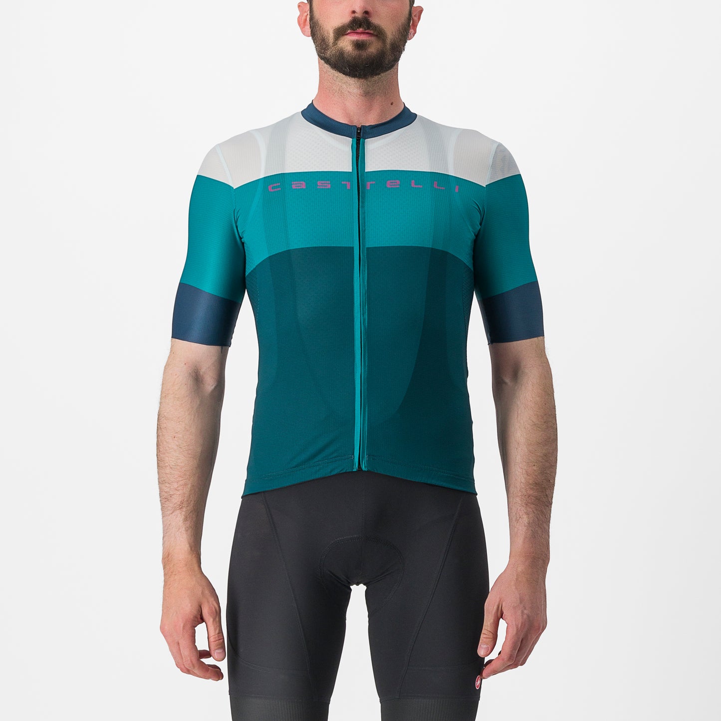 CASTELLI Sezione Men's Jersey - Deep Teal / Quetzal Green