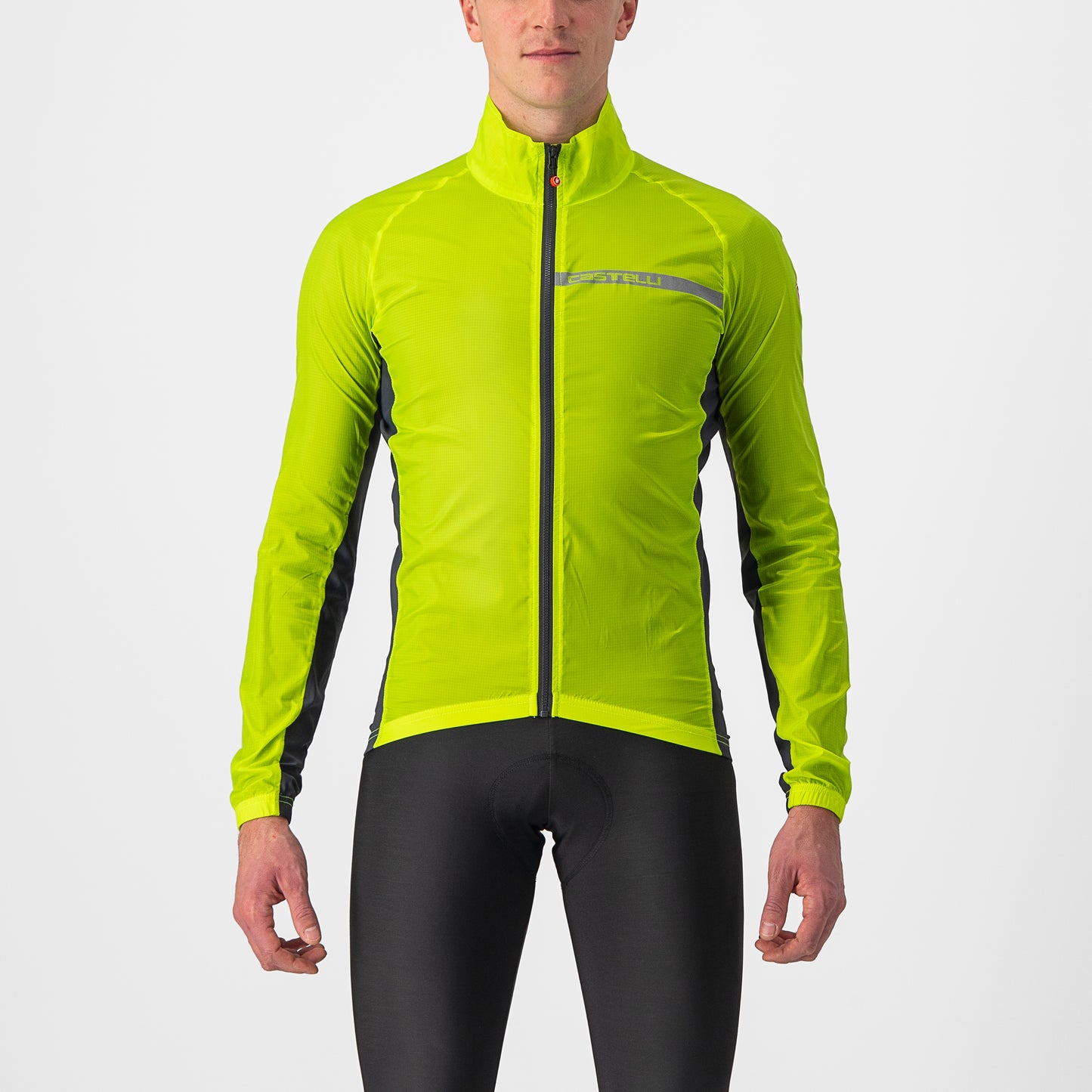 CASTELLI Squadra Stretch Jacket - Electric Lime / Dark Gray