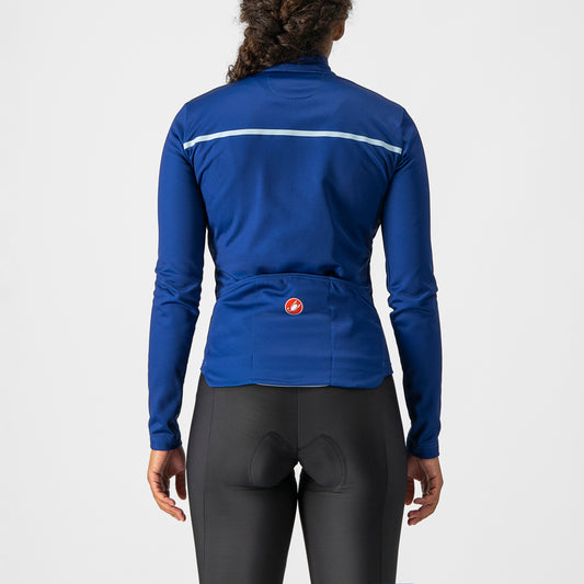 CASTELLI Sinergia 2 Women's FZ Jersey Sodalite Blue / Sterling Blue