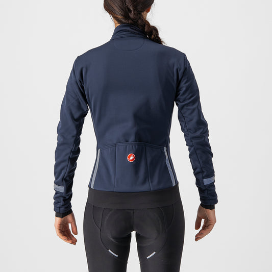 CASTELLI Dinamica 2 Women's Jacket - Savile Blue / Silver Reflex