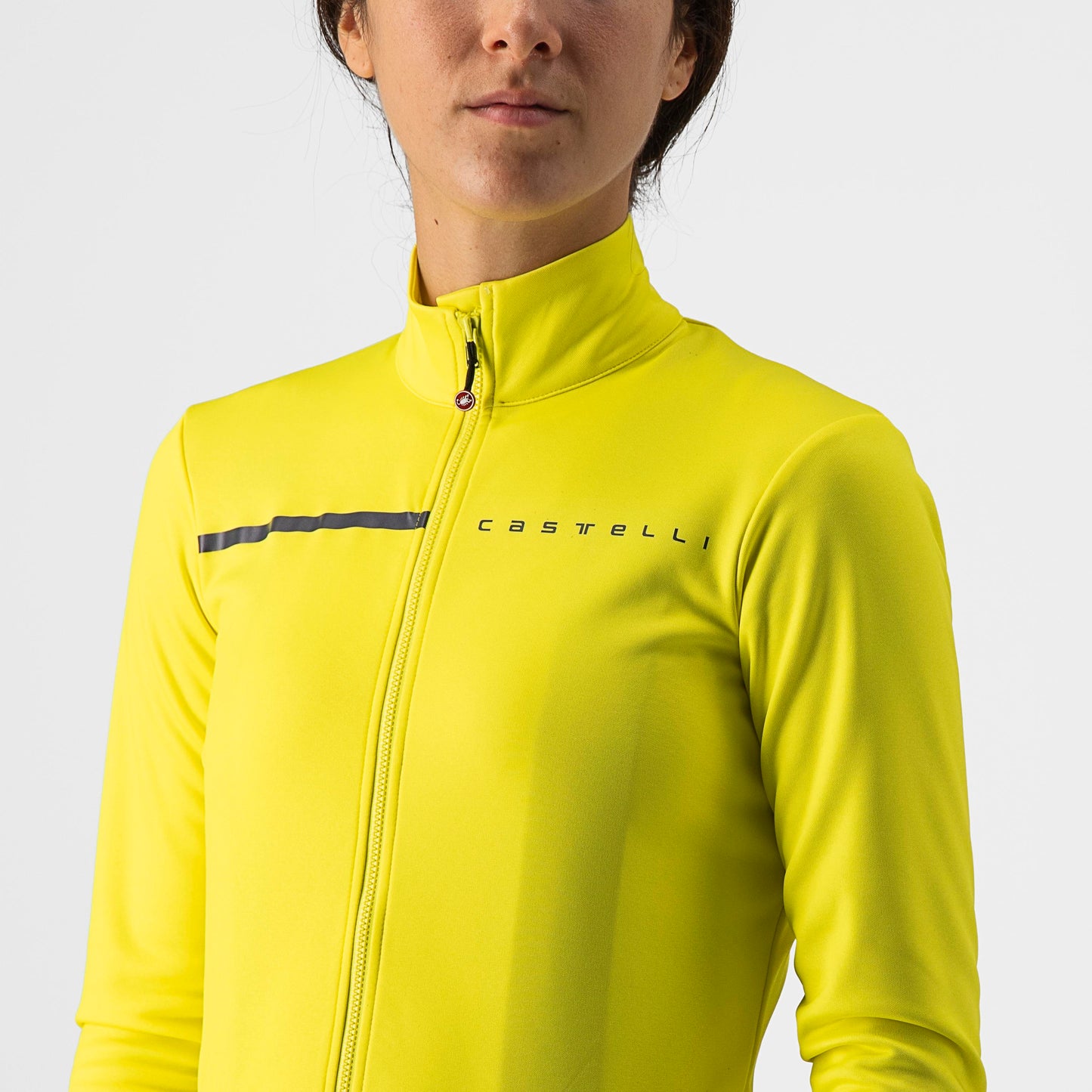 CASTELLI Sinergia 2 Women's FZ Jersey Brilliant Yellow / Dark Gray