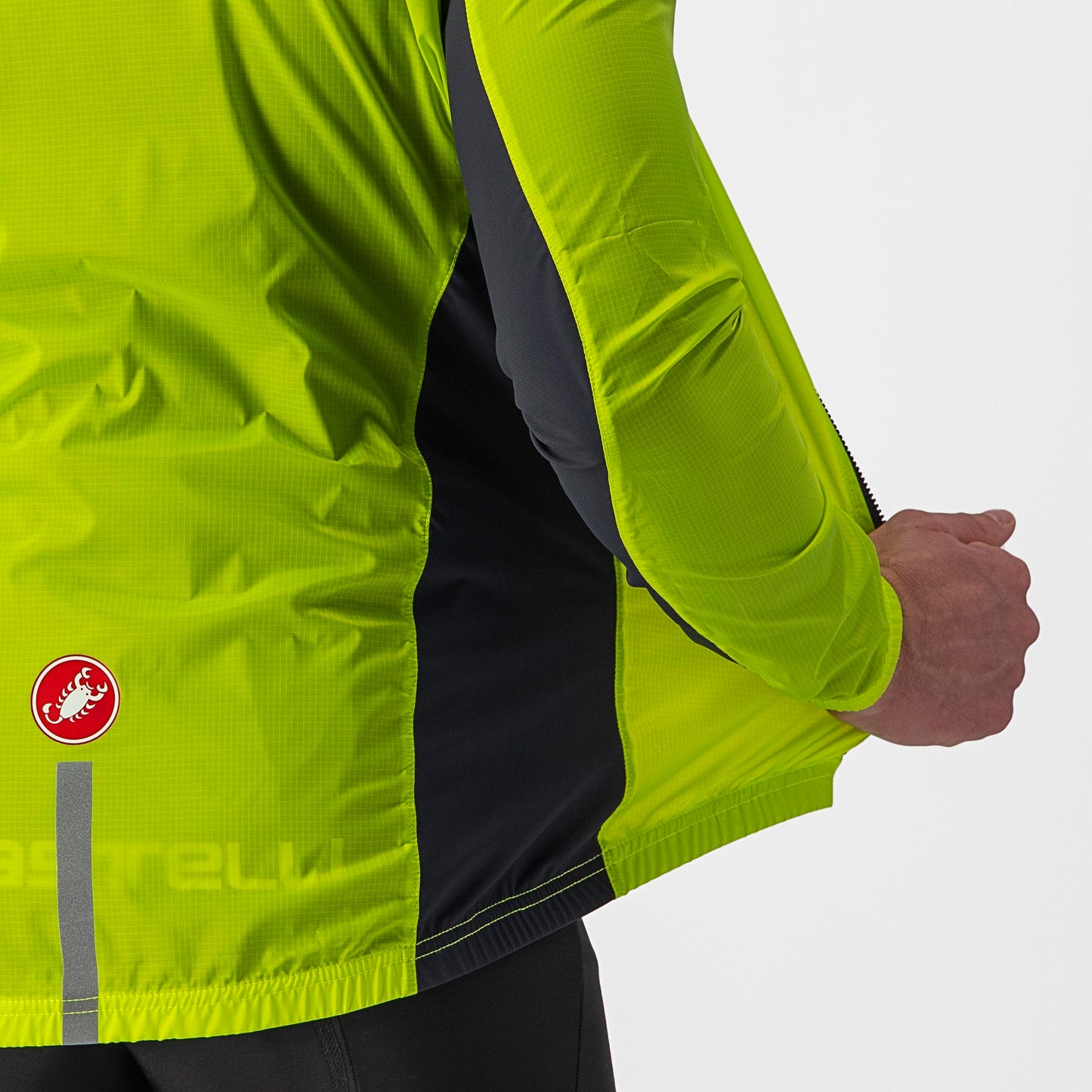 CASTELLI Squadra Stretch Jacket - Electric Lime / Dark Gray