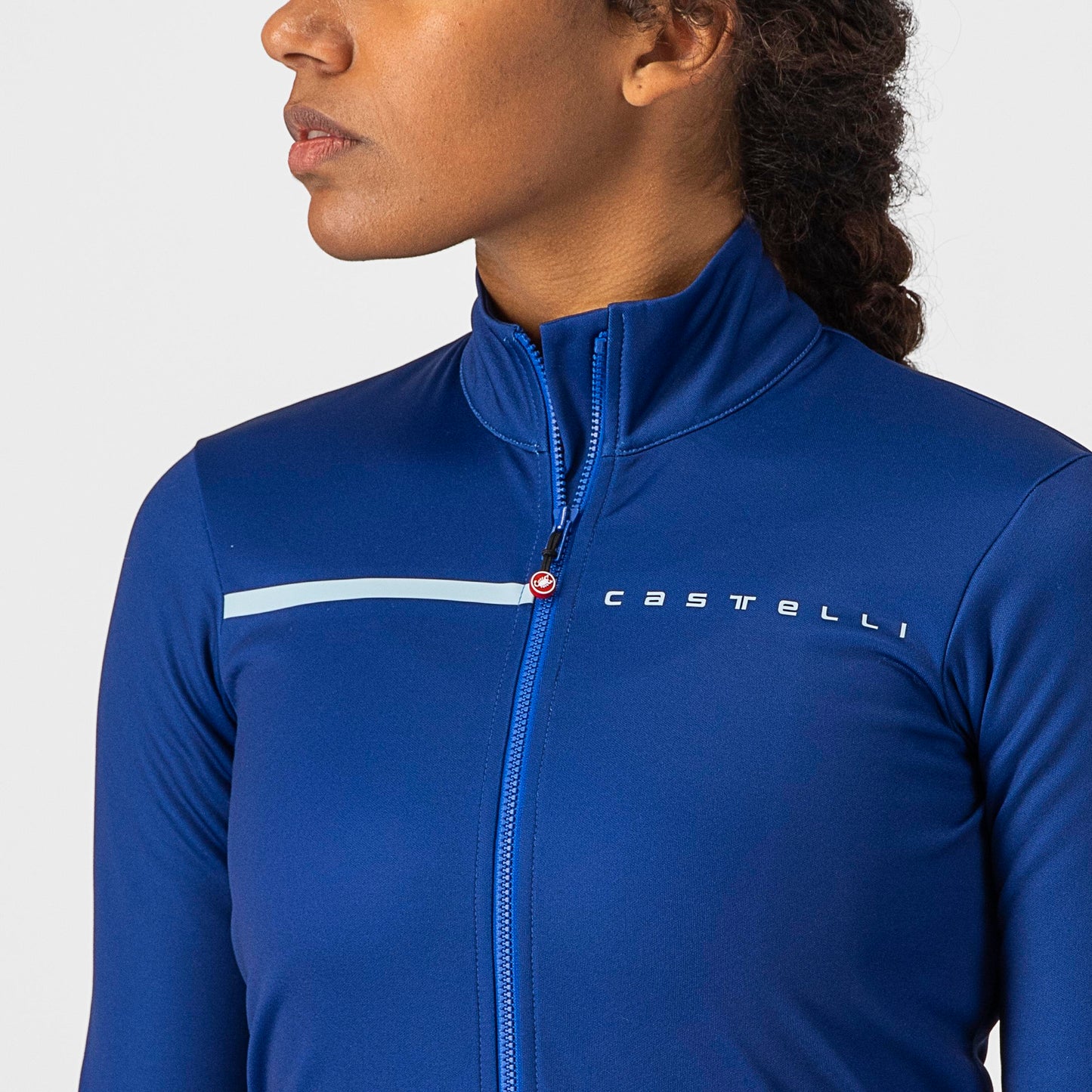 CASTELLI Sinergia 2 Women's FZ Jersey Sodalite Blue / Sterling Blue