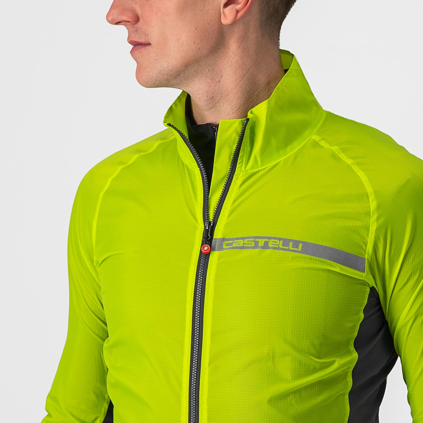 CASTELLI Squadra Stretch Jacket - Electric Lime / Dark Gray