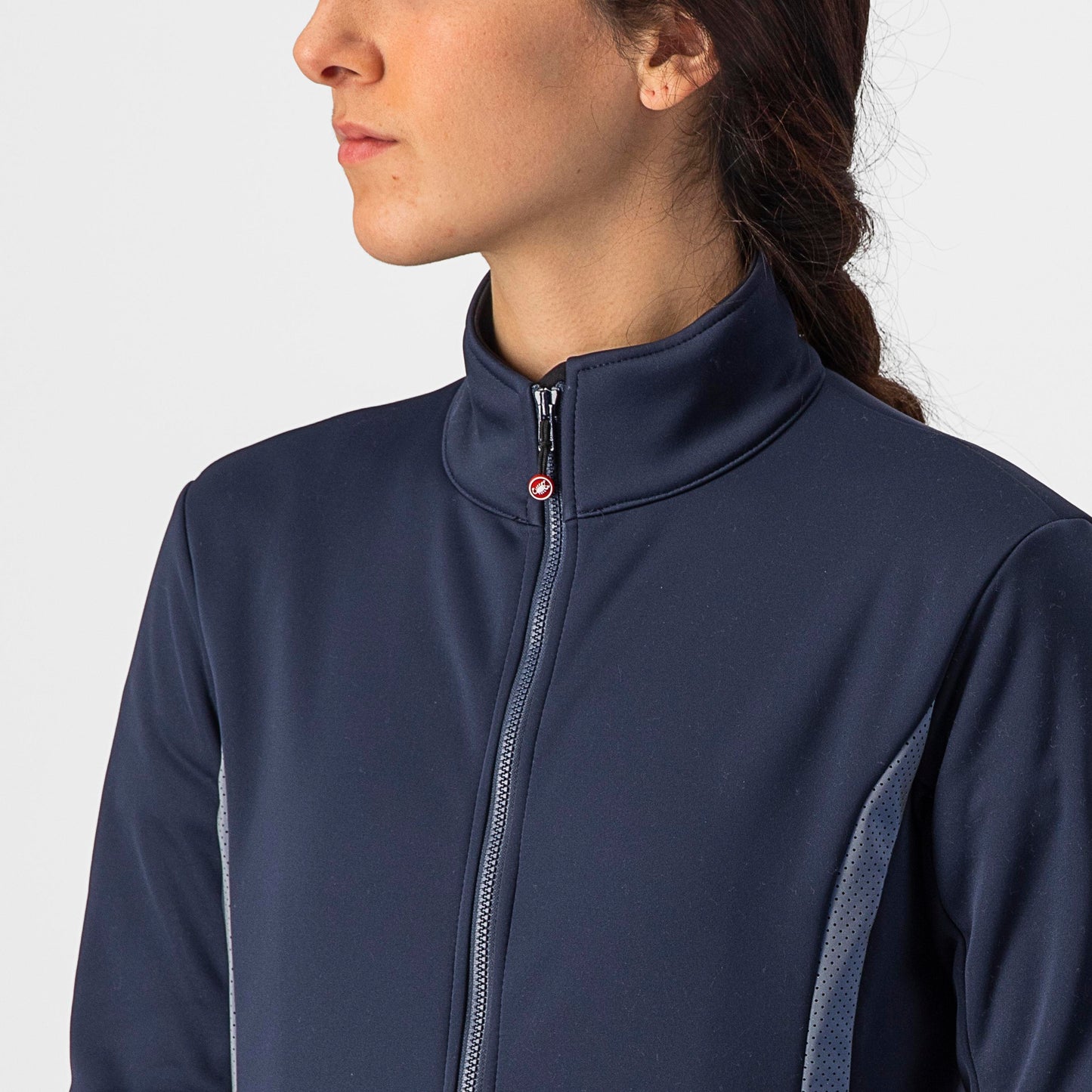 CASTELLI Dinamica 2 Women's Jacket - Savile Blue / Silver Reflex