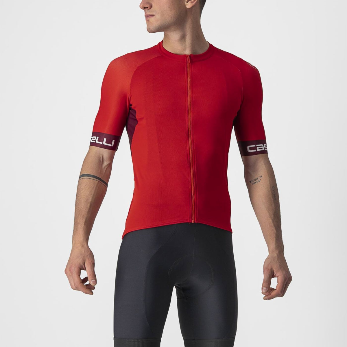 CASTELLI Entrata VI Jersey - Red / Bordeaux - Ivory