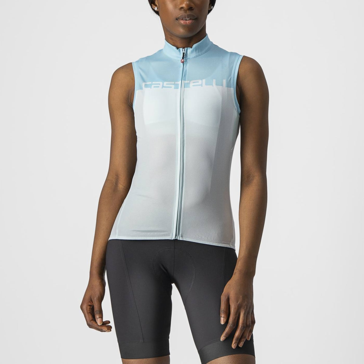 CASTELLI Velocissima Sleeveless Women's Jersey - Light Aqua / Skylight