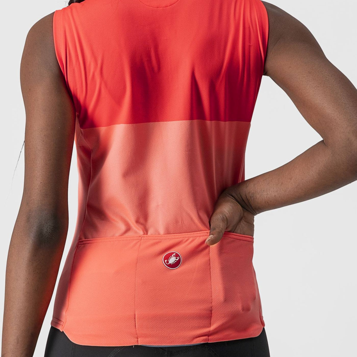 CASTELLI Velocissima Sleeveless Women's Jersey - Coral Flash / Brilliant Pink