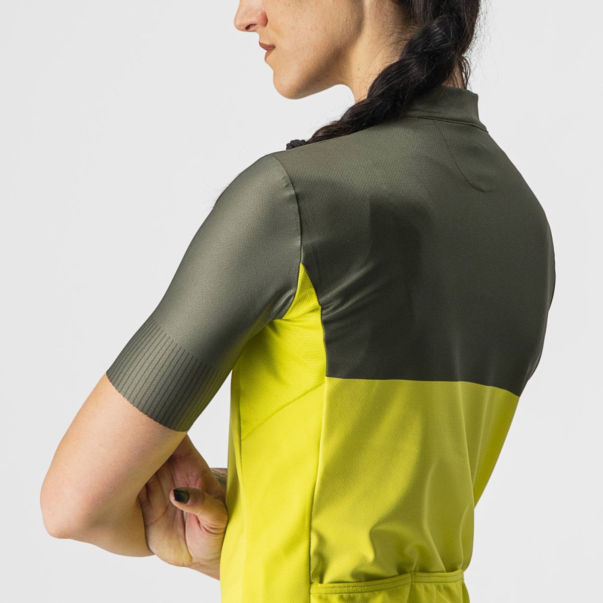 CASTELLI Velocissima Women's Jersey - Sulphur / Military Green