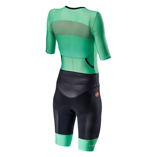 CASTELLI Free Sanremo 2 Women's Suit Short Sleeve - Multicolor Jade Green