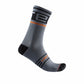 CASTELLI Prologo 15 Sock - Light Steel Blue/Pop Orange