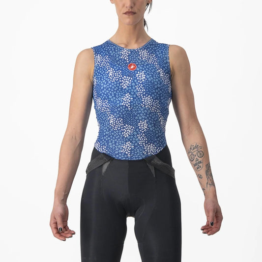 CASTELLI Pro Mesh 4 Women's Sleeveless Base Layer - Niagara Blue