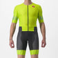 CASTELLI Free Sanremo 2 Men's SS Suit - Electric Lime / Niagara Blue