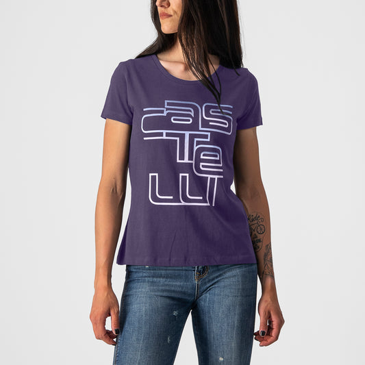 CASTELLI Bellagio Women's Tee- Night Shade / Violet Mist