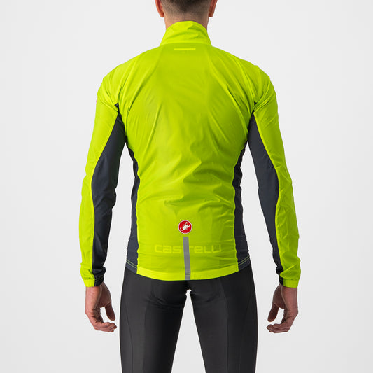 CASTELLI Squadra Stretch Jacket - Electric Lime / Dark Gray