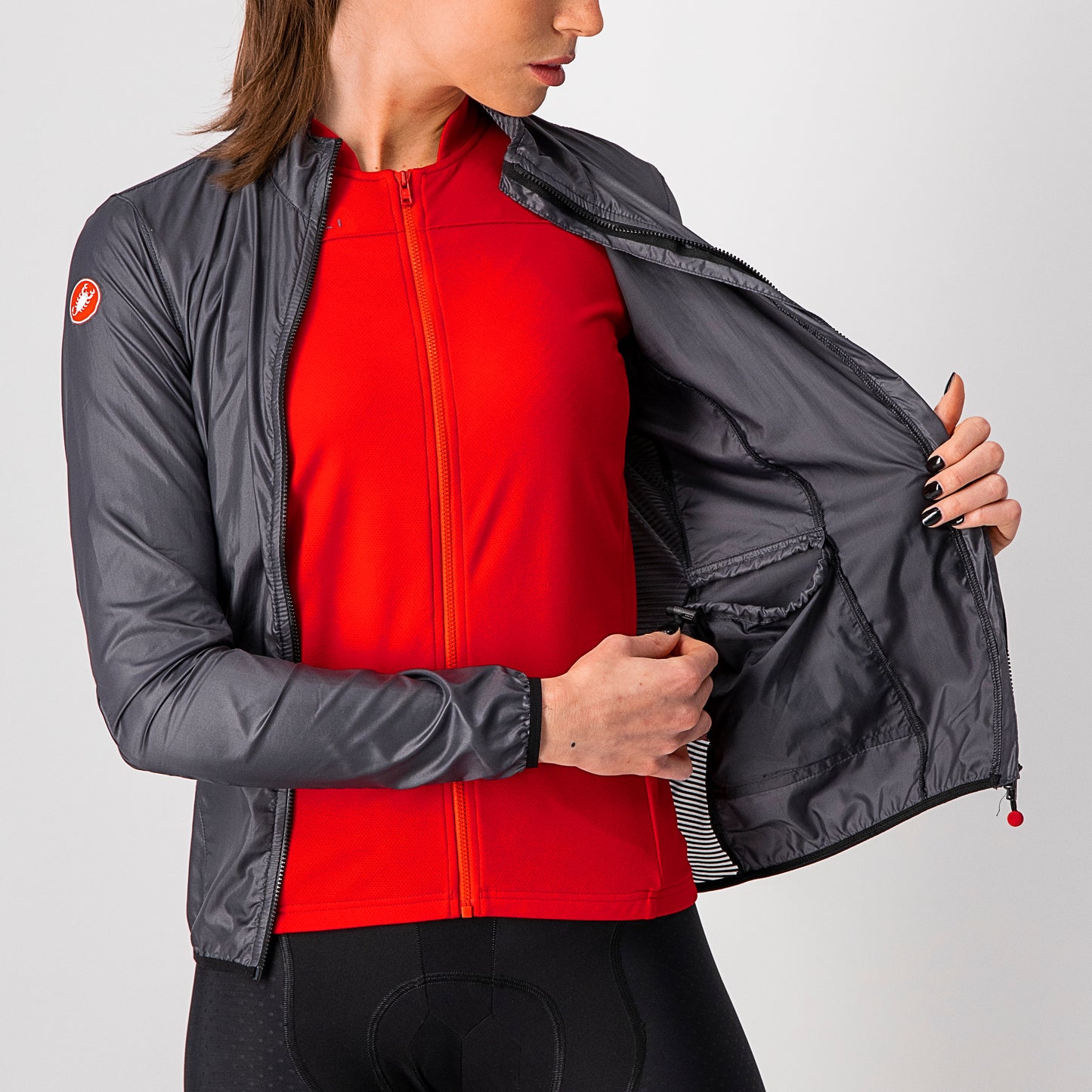 CASTELLI Aria Shell Women's Jacket Dark Gray Castelli SA