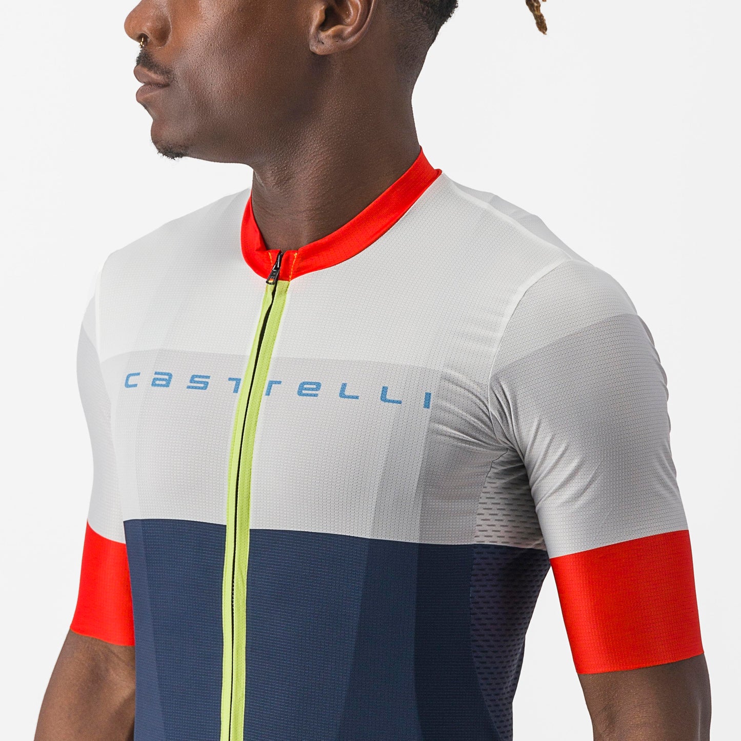 CASTELLI Sezione Men's Jersey - Belgian Blue / Ivory / Mastice-Fie