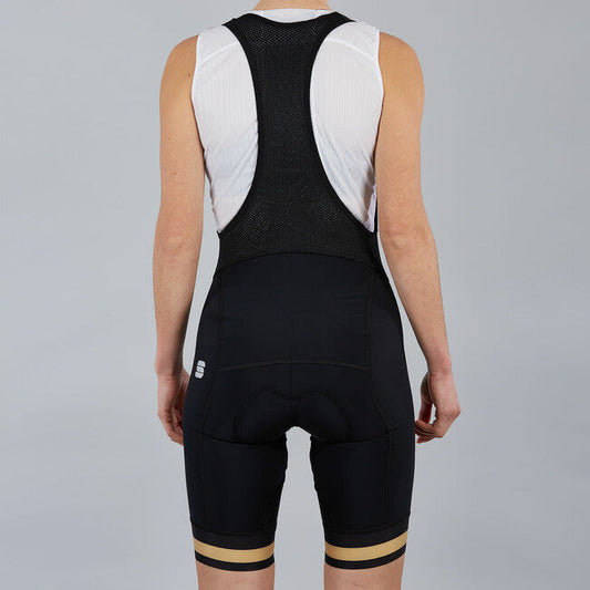 SPORTFUL Bodyfit Classic Bibshorts Women's 2021 - Black / Gold (Castelli partner brand)