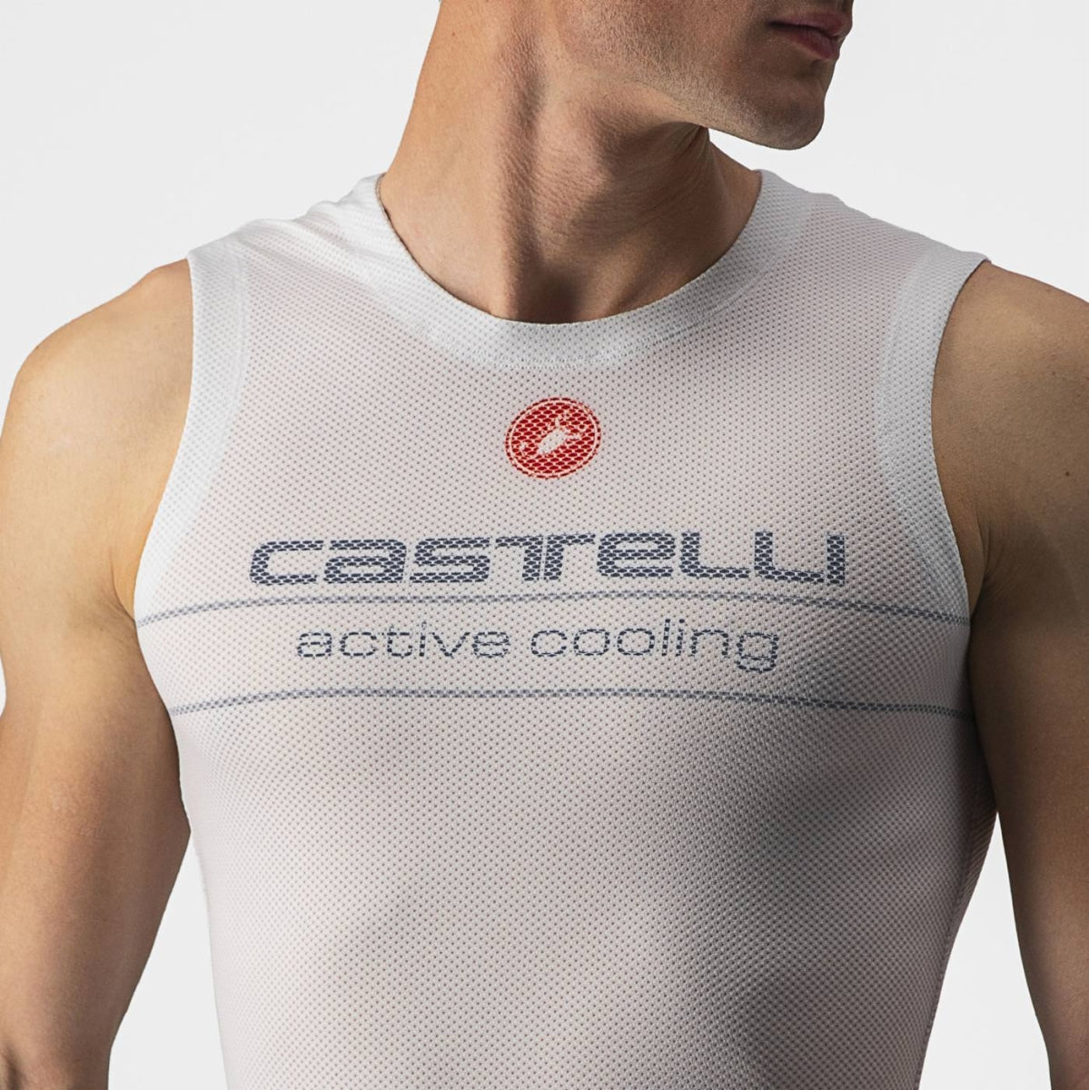 CASTELLI Active Cooling Sleeveless Base Layer - Silver Gray