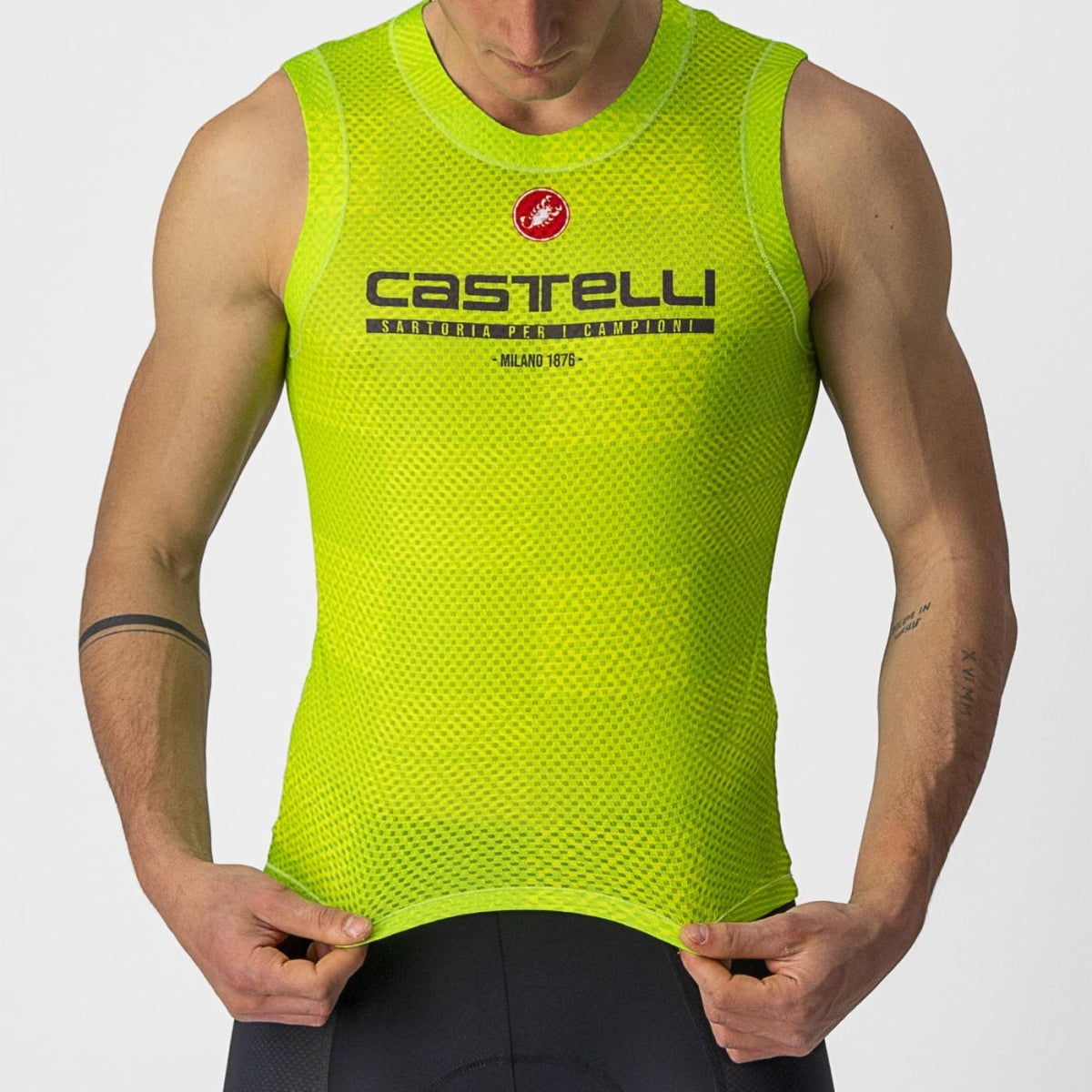 CASTELLI Core Mesh Sleeveless Base Layer - Electric Lime