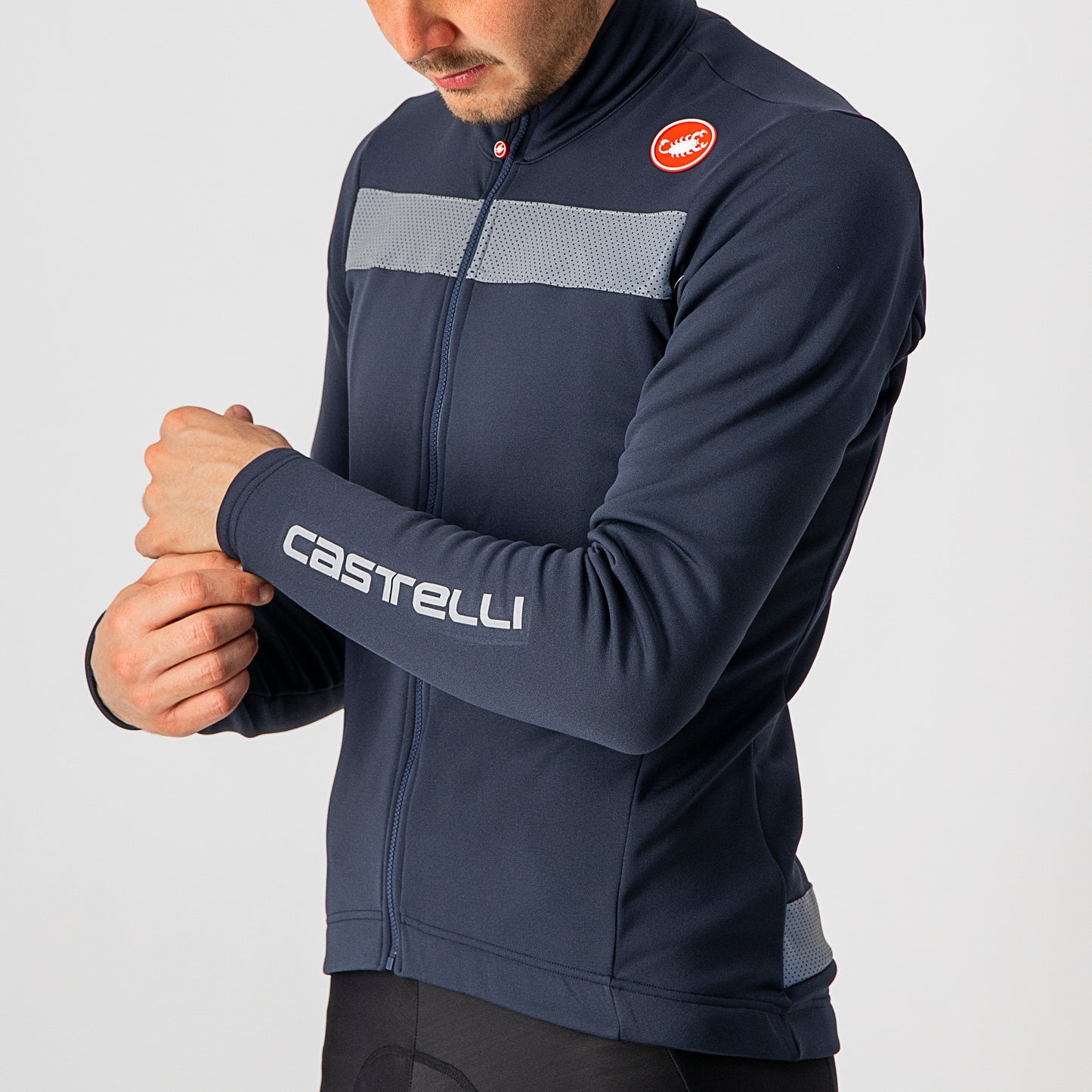 CASTELLI Puro 3 Jersey Savile / Gray Reflex