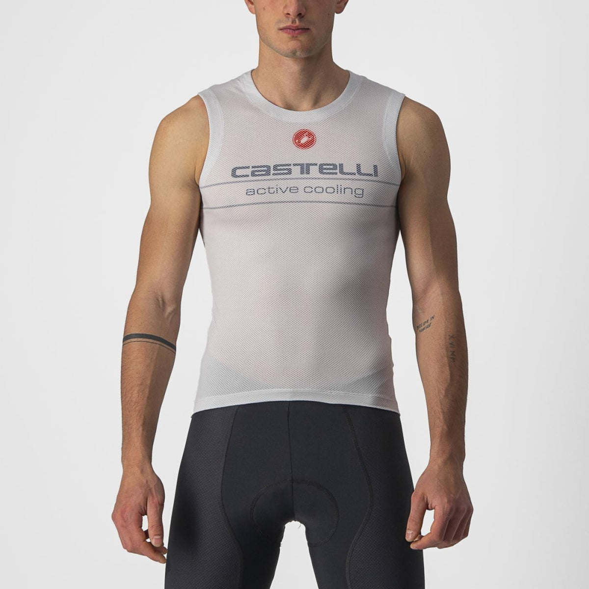 CASTELLI Active Cooling Sleeveless Base Layer - Silver Gray
