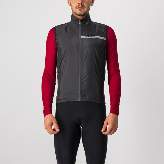 CASTELLI Squadra Stretch Vest - Light Black/Dark Gray