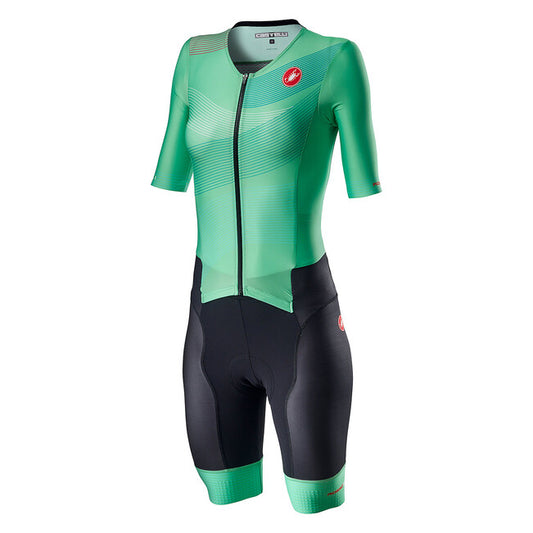 CASTELLI Free Sanremo 2 Women's Suit Short Sleeve - Multicolor Jade Green